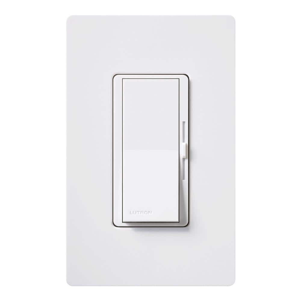 White Gloss Smart Rocker Dimmer Switch with Locator Light