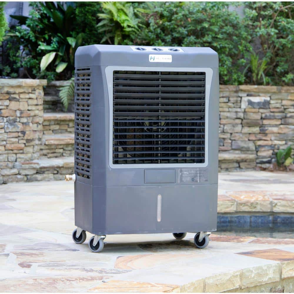 Hessaire Gray Portable 950 Sq Ft Evaporative Cooler with 3-Speed Settings
