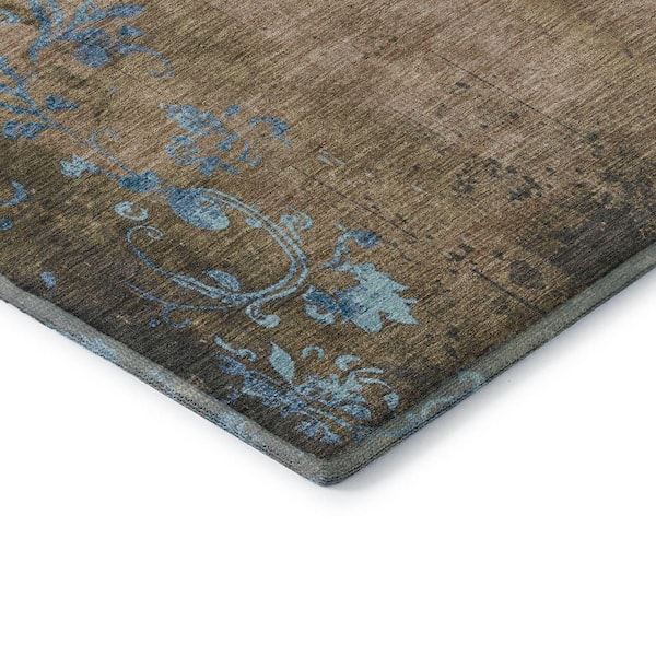 Mayfield Premium Machine Washable Abstract AMF1788 Taupe 3 ft. x 4 ft. Area Rug