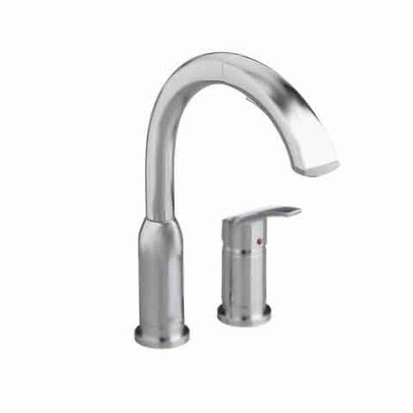 American Standard Arch Single-Handle Pull-Out Sprayer Kitchen Faucet in Stainless Steel