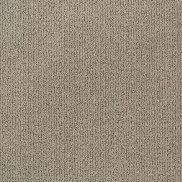 Charming Confections-Taupe Sand-Gray 35 oz. Triexta Pattern Loop Carpet - Installation Required
