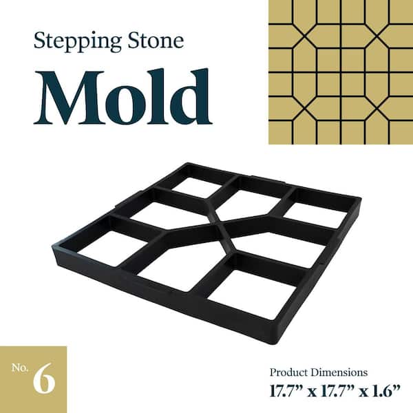 Reviews for Yard Elements Concrete Stepping Stone Molds Reusable DIY Paver  Pathway Maker for Gardens, Walkways, Outdoor Patios (Mold 6)