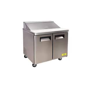 36 in. 7.8 cu. ft. Mega Food Sandwich Prep Table Commercial Refrigerator ESP36 Stainless