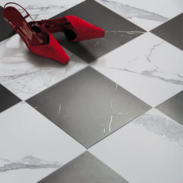 Jonico Night Black Square 8.78 in. x 8.78 in. Matte Porcelain Floor and Wall Tile (12.27 sq. ft./Case)