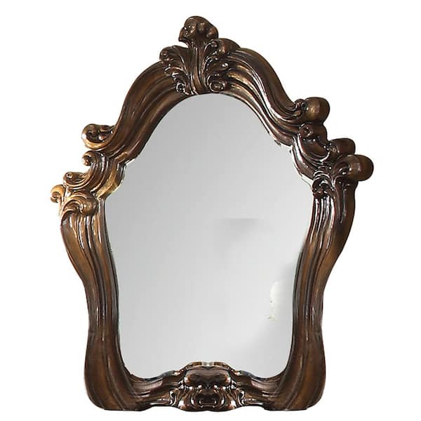 Acme Furniture Versailles 4 in. x 47 in. Classic Novelty Framed Cherry Oak Decorative Mirror