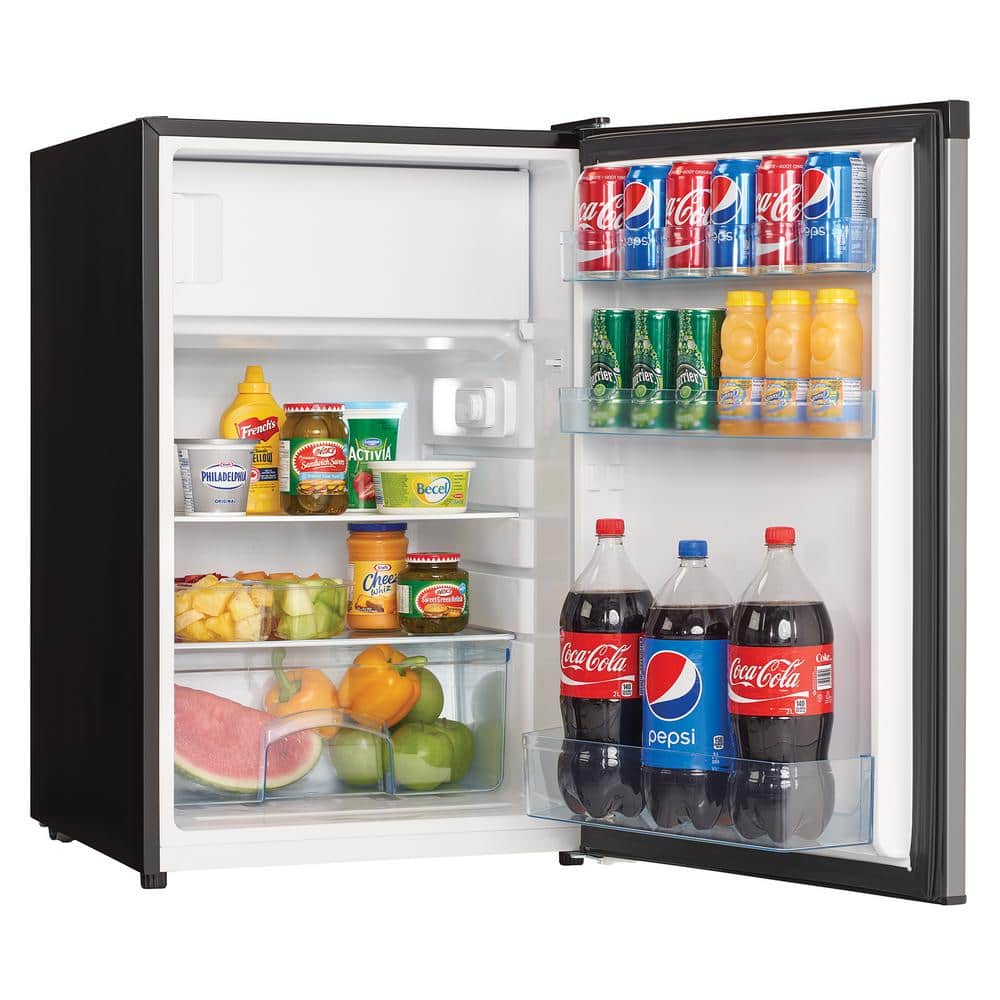 Danby 4.5 cu. ft. Stainless Steel Compact Refrigerator with True Freezer