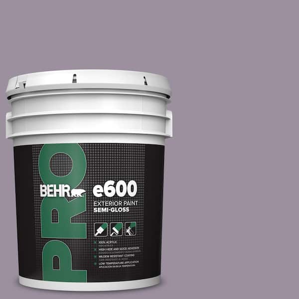 BEHR PRO 5 gal. #PPU16-13 Duchess Lilac Semi-Gloss Exterior Paint