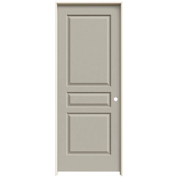 JELD-WEN 32 in. x 80 in. Avalon Desert Sand Left-Hand Textured Hollow Core Molded Composite Single Prehung Interior Door