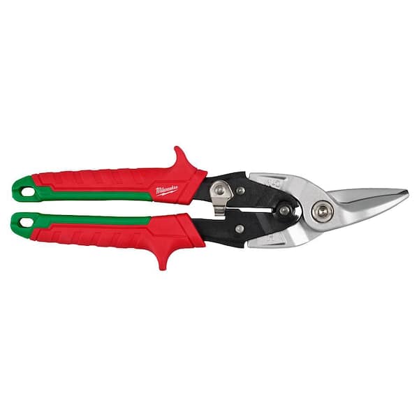 Milwaukee 10 in. Right-Cut Aviation Snips 48-22-4550 - The Home Depot