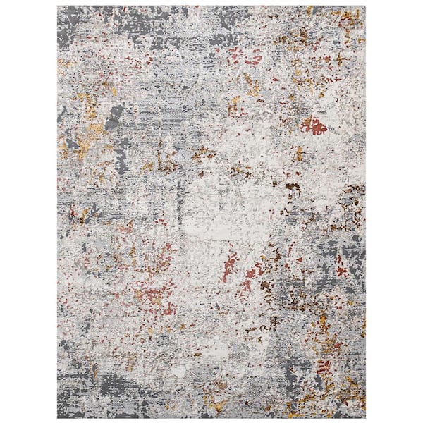 Amer Rugs Savannah 2 ft. X 3 ft. Ivory/Gray Abstract Area Rug