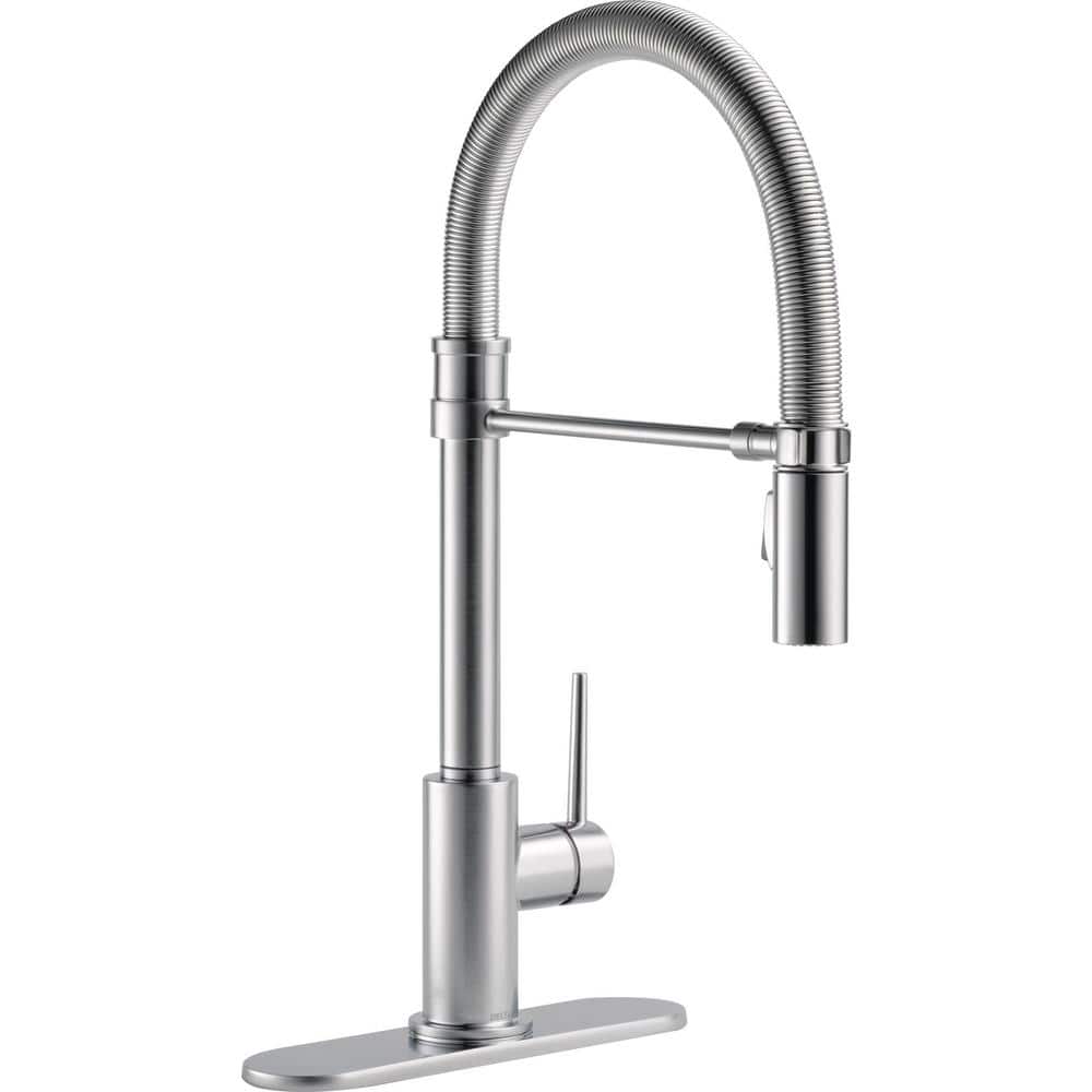 Arctic Stainless Steel Pull-Down Kitchen Faucet with Spray