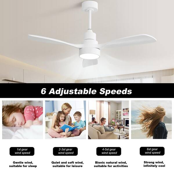 LJX Ceiling Fans With Laps And Reote 78c LED Fans With Lights Work With Alexa And Google - View #13