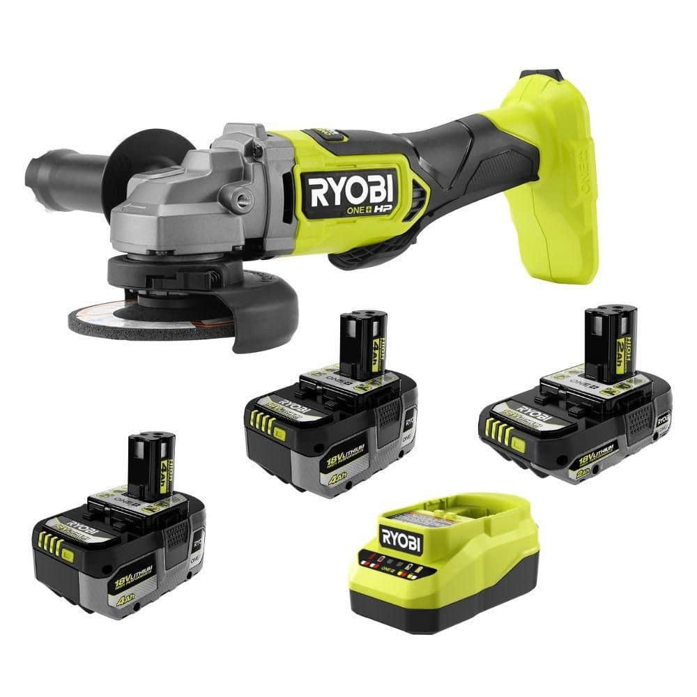 ONE+ 18V HIGH PERFORMANCE Kit w/ (2) 4.0 Ah Batteries, 2.0 Ah Battery, Charger, & ONE+ HP 4-1/2 in. Angle Grinder price history on PriceWatchPro