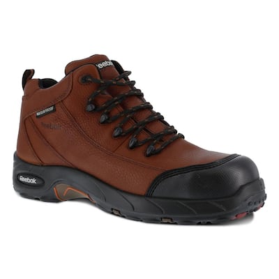 Men's Tiahawk Waterproof Sport Work Boot - Composite Toe - Brown Size 10.5(W)