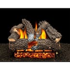 Aspen Whisper 30 in. Vented Propane Gas Fireplace Logs, Complete Set with Pilot Kit and On/Off Variable Height Remote