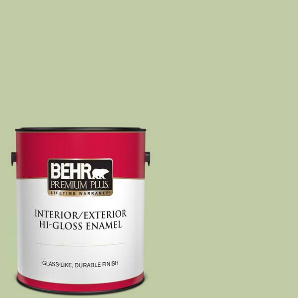 BEHR PREMIUM PLUS 1 gal. #M360-4 Marjoram Hi-Gloss Enamel Interior/Exterior Paint