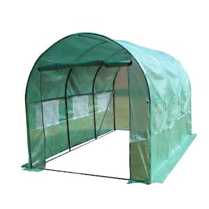 12 ft. W x 7 ft. D x 7 ft. H Metal Walk-In Greenhouse