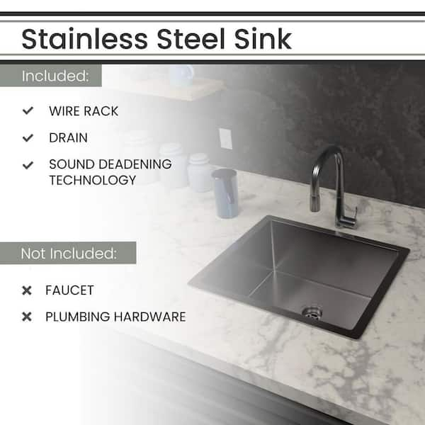 18-inch Stainless Steel Undermount Single Bowl Sink