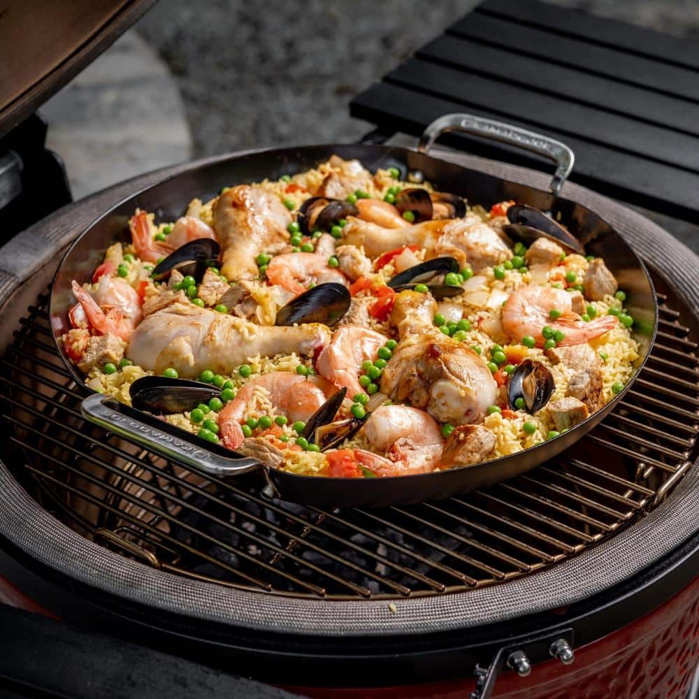 Kamado Joe 17.7" Black Carbon Steel Paella Pan