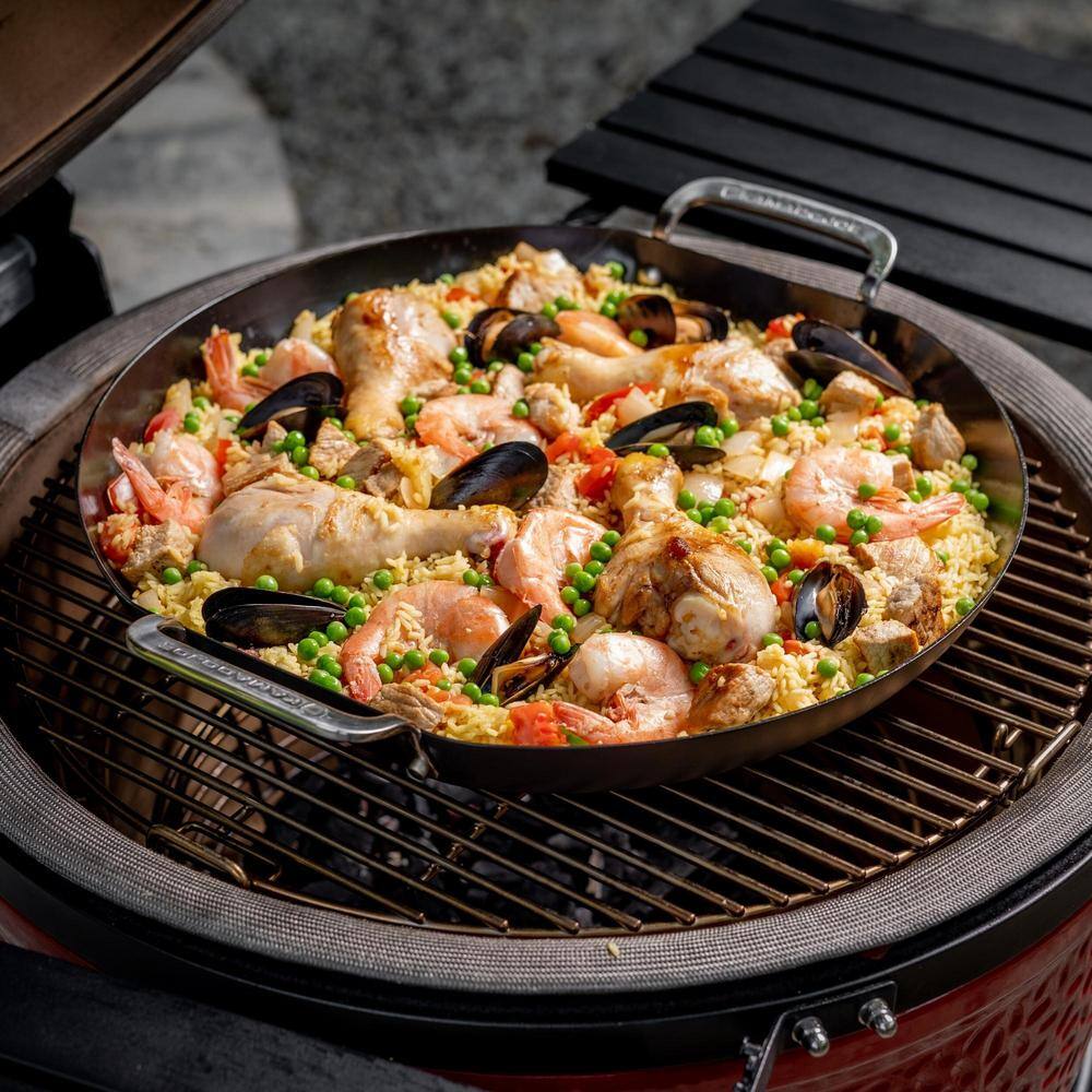 Kamado Joe 17.7" Black Carbon Steel Paella Pan