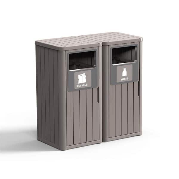 Ama pear Gray 48 Gal. Waterproof Lockable Resin Package Delivery