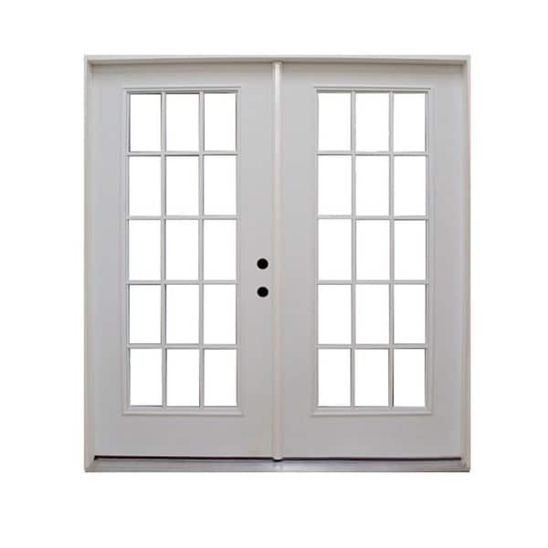 White Primed Steel Patio Door, 72 Sliding Door Rough Opening