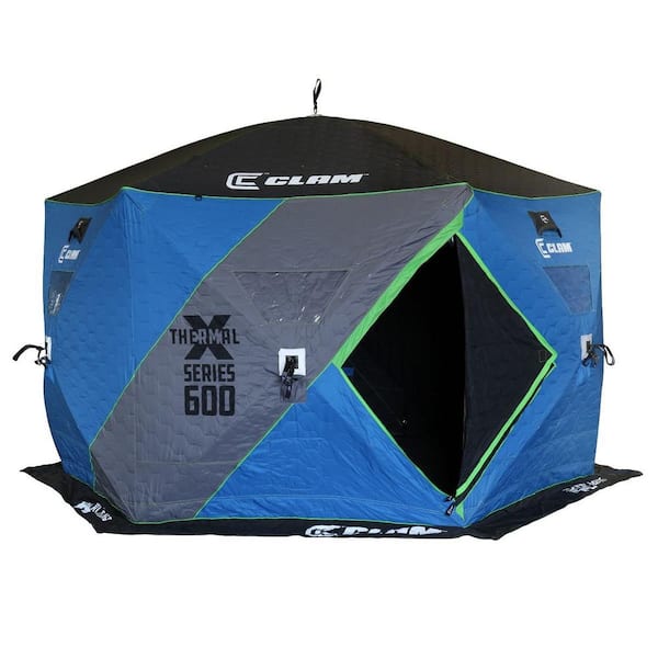 Clam X500 Thermal Lookout - 5-Sided Hub Ice Shelter 17480 - The