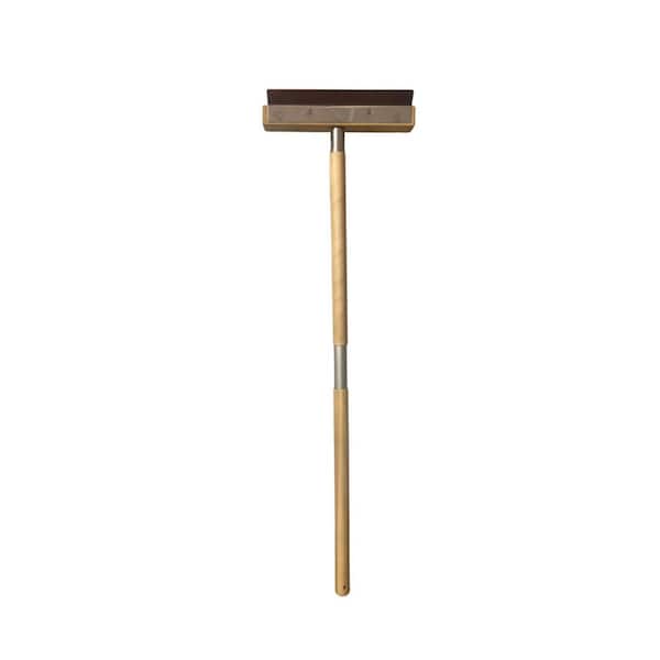 WPPO 47 in. Brass Brush Pizza Oven with Stainless Steel Scraper & A Wooden Breakdown Handle Outdoor Living Cooking Accessory