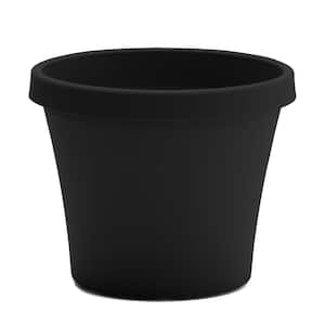 Terra 13 in. Black Plastic Planter