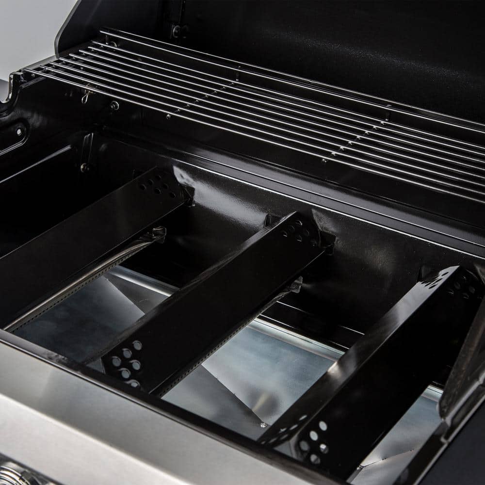 Dyna-Glo Red 3-Burner Propane Gas Grill with Stainless Steel Cabinet