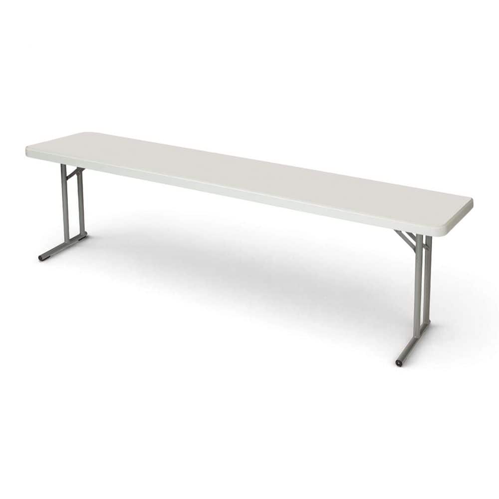 Baldwin 18 in. x 96 in. Plastic Top, Folding Seminar/Office Table, Speckled Grey