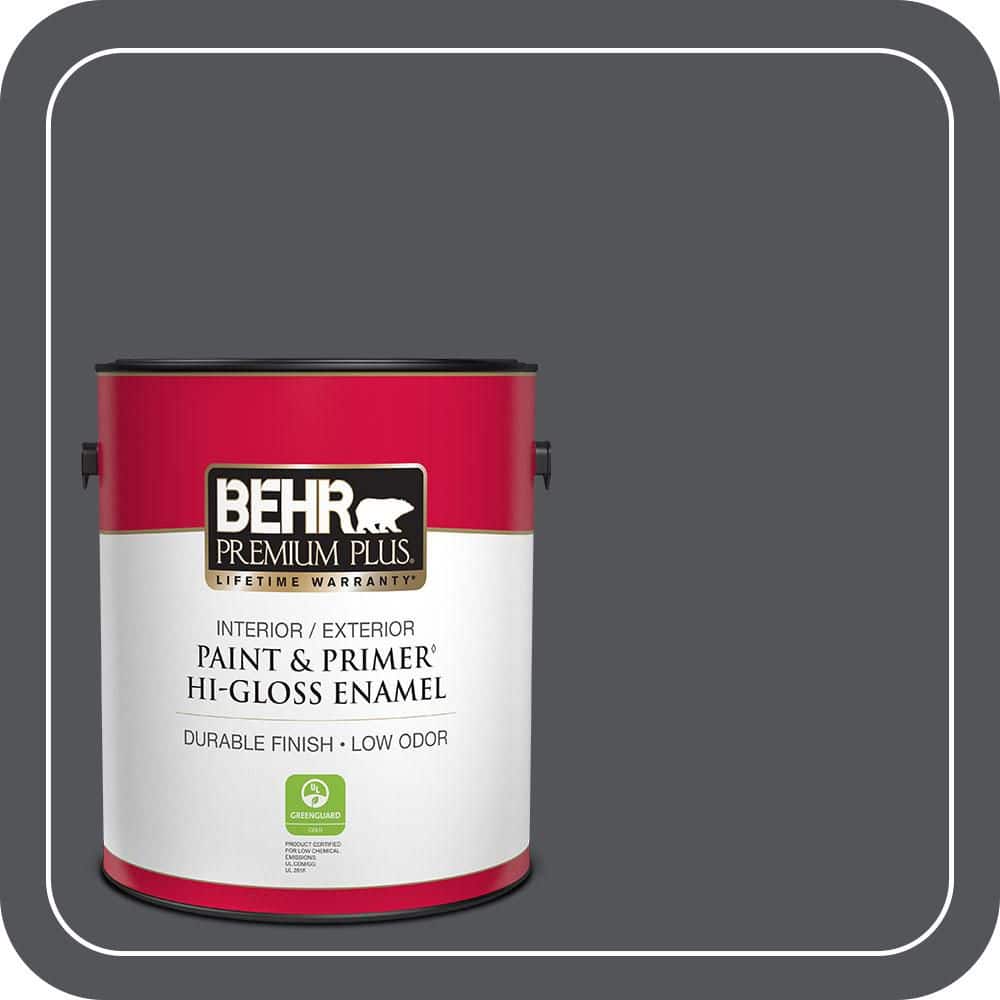 1 gal. #N510-6 Orion Gray Hi-Gloss Enamel Interior/Exterior Paint & Primer price history on PriceWatchPro
