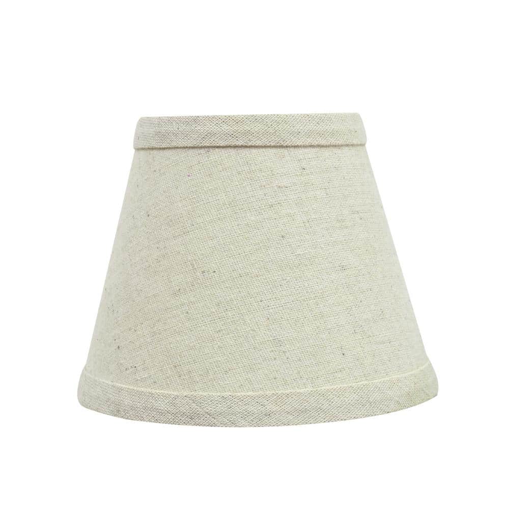 Light Grey Linen Empire Chandelier Lamp Shade Set
