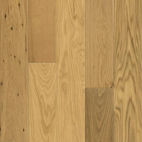 Prefinished Natural White Oak 1/2 in. T x 5.4 in. W Tongue and Groove Engineered Hardwood Flooring (35.1 sq.ft./case)
