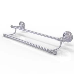 Que New Collection 36 in. Double Towel Bar in Satin Chrome