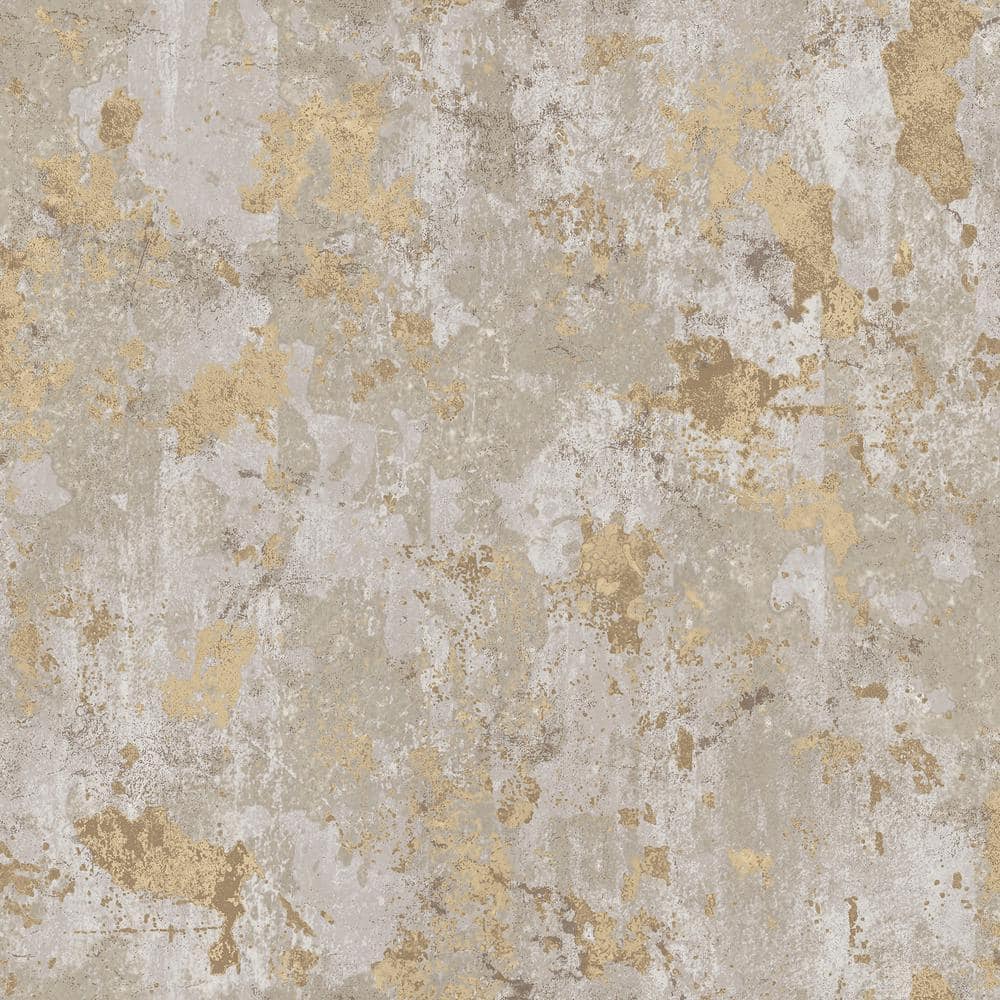 Italian Design Beige Mottled Effect Metallic Finish Non-Pasted Vinyl on Non
