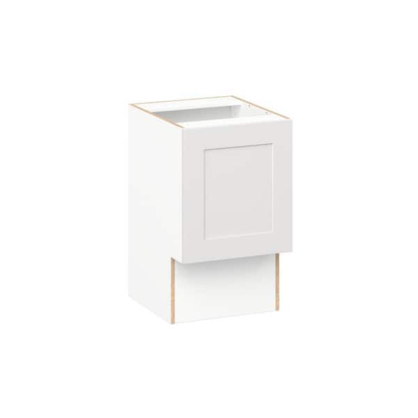 Roseland 18 in. W x 21 in. D x 30 in. H Assembled Shaker Accessible ADA Bath Base Kitchen Cabinet in Warm White