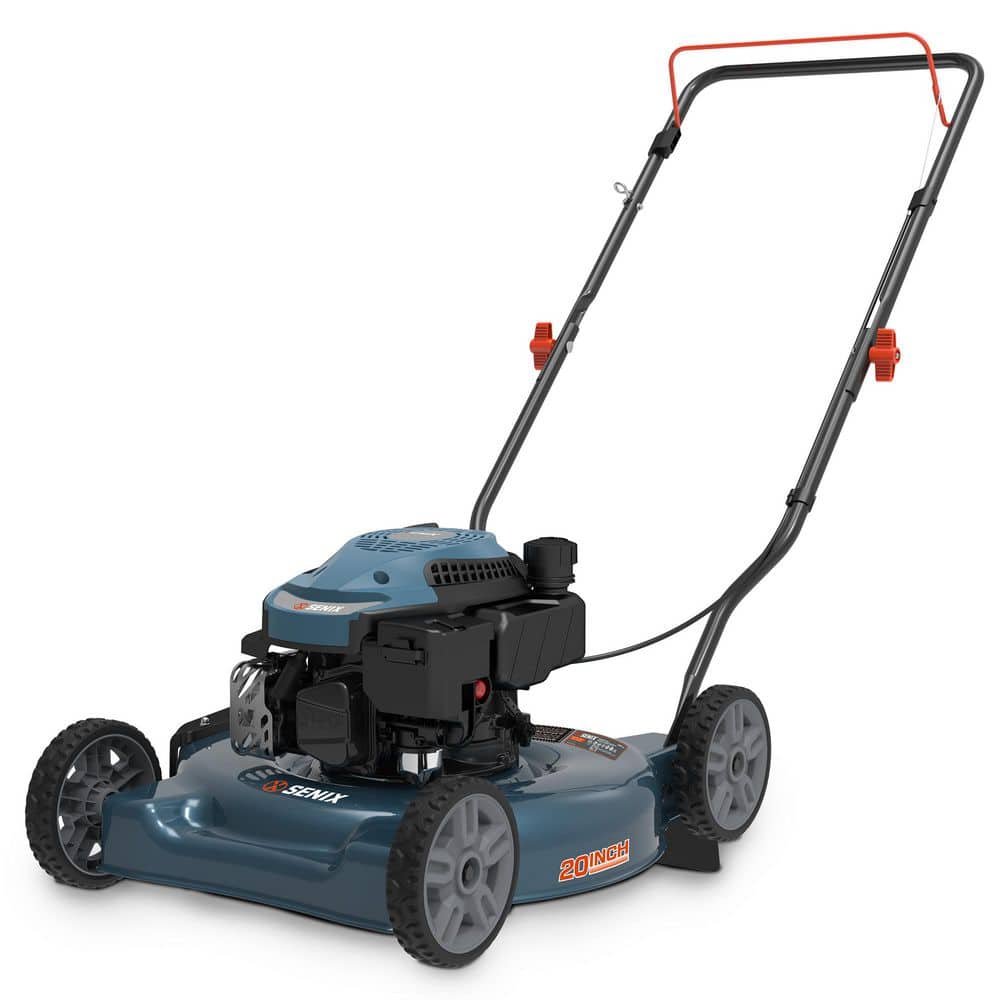 Senix 20 in. 144cc 4-Cycle Gas Push Lawn Mower with Side Discharge LSPG-L4