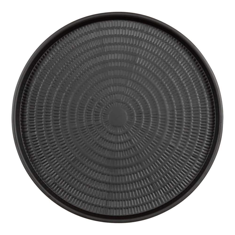 Mahdavi 28'' Round Black Metal Foldable Coffee Table