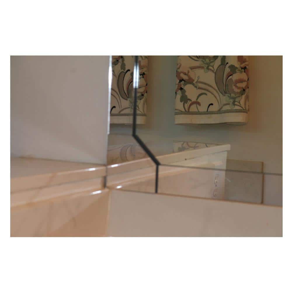 SleekEdge 60" Clear Acrylic Self-Adhesive Mirror Framing Strips - 2 Pack