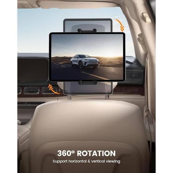 Lukyamzn Tablet Holder Car Headrest Mount Thick Case Friendly 360