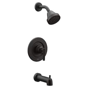 Gibson 1-Handle Posi-Temp Tub and Shower Faucet Trim Kit in Matte Black (Valve Not Included)