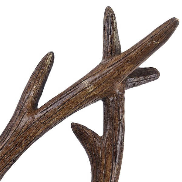 Nimbus Rustic Retro Antler 2-Light Brown Wall Sconce