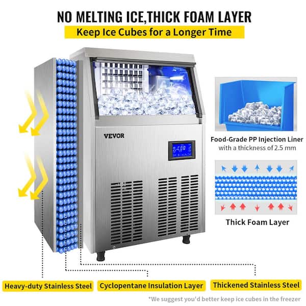 110V/220V Commercial Automatic Ice Cube Maker Portable Household