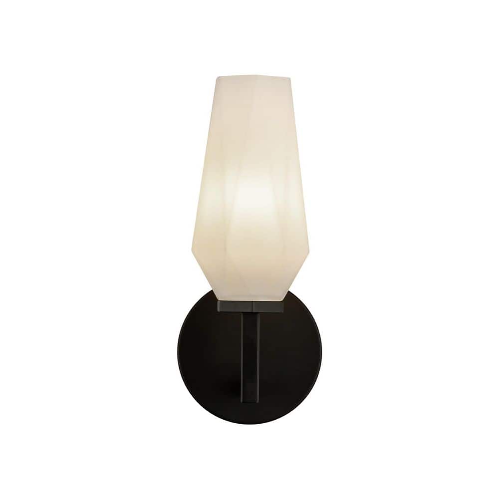 Krysta 10-in 1 Light 40-Watt Matte Black/Opal Glass Vanity Light price history on PriceWatchPro