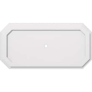 36 in. W x 18 in. H x 1 in. ID x 1 in. P Emerald Architectural Grade PVC Contemporary Ceiling Medallion