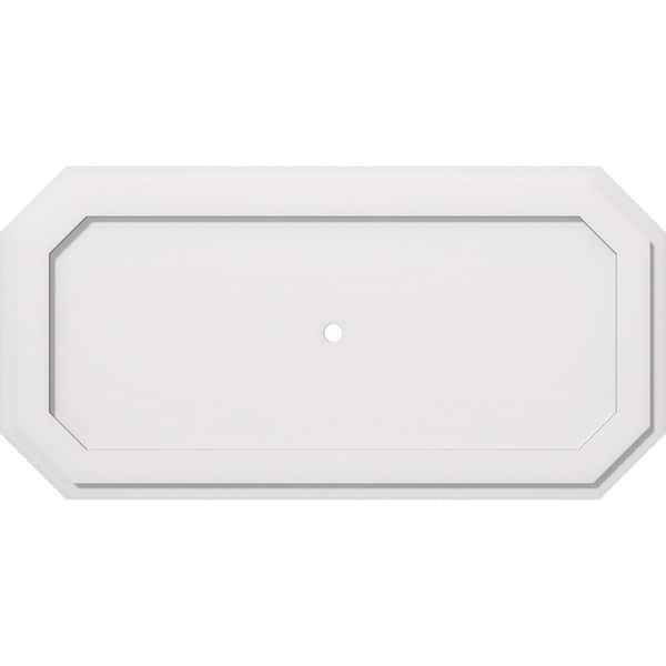 Ekena Millwork 36 in. W x 18 in. H x 1 in. ID x 1 in. P Emerald Architectural Grade PVC Contemporary Ceiling Medallion