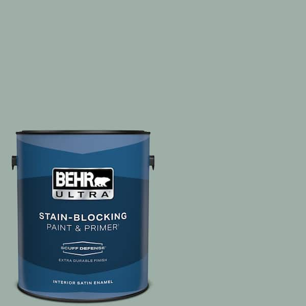 BEHR ULTRA 1 gal. Home Decorators Collection #HDC-CT-22 Aged Jade Extra Durable Satin Enamel Interior Paint & Primer