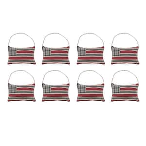 My Country 5 in. W Red Navy Khaki Americana Flag Bowl Filler Patriotic Ornament (8-Pack)