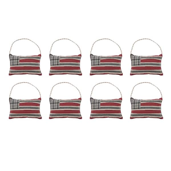My Country 5 in. W Red Navy Khaki Americana Flag Bowl Filler Patriotic Ornament (8-Pack)